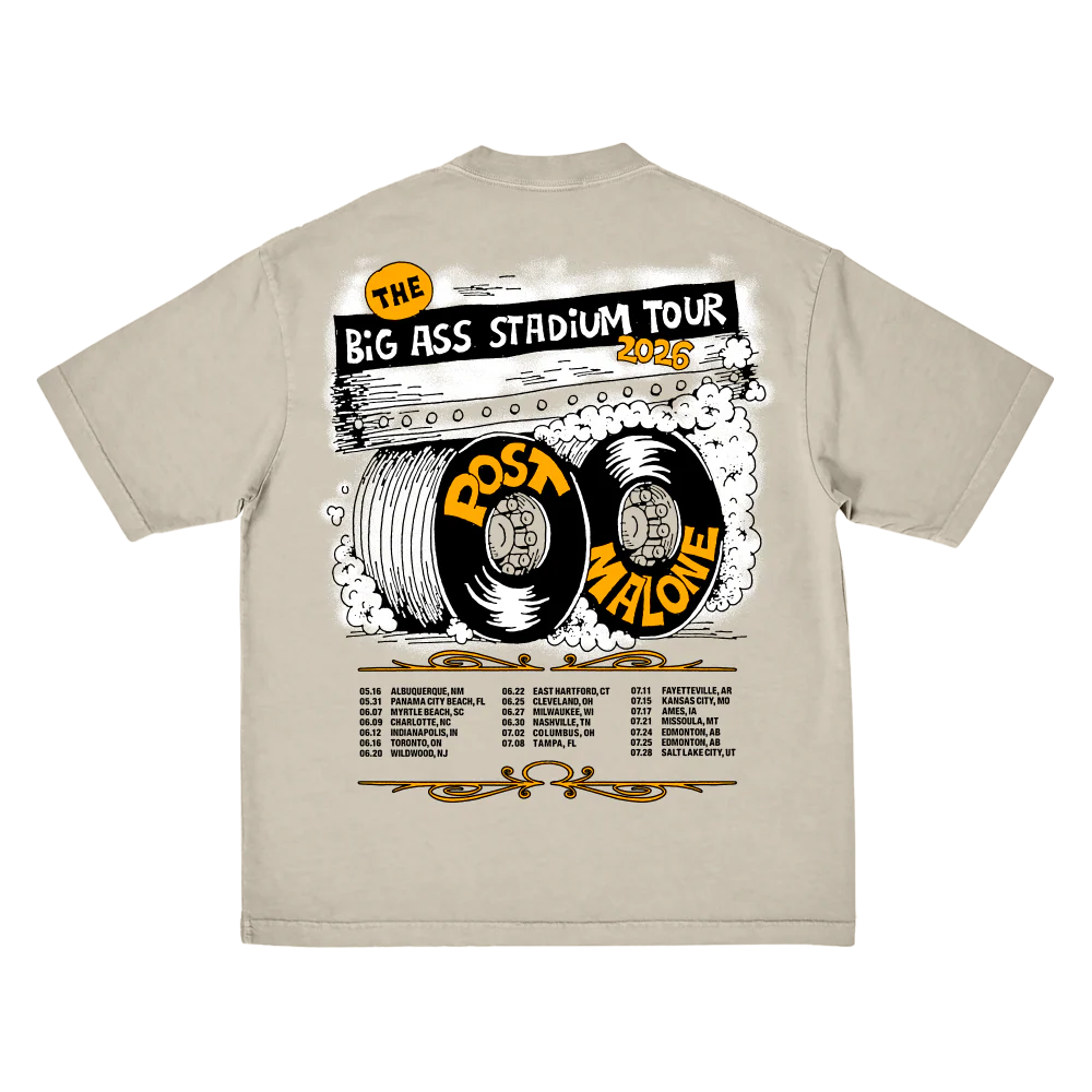 Big Ass Stadium Tour Tire T-Shirt - Image 2