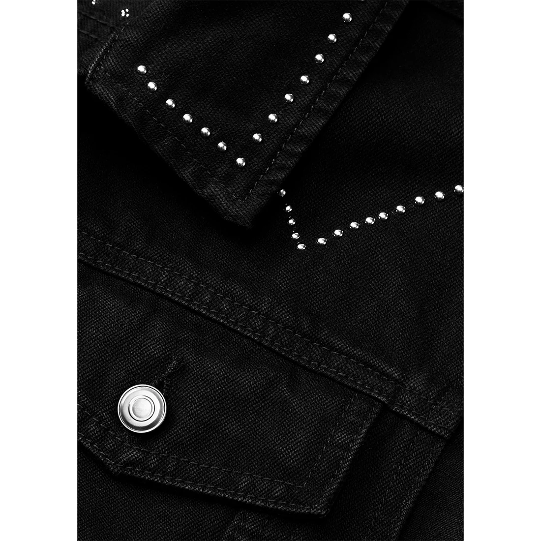 post malone x h-d studded horsepower slim fit denim vest - Image 5